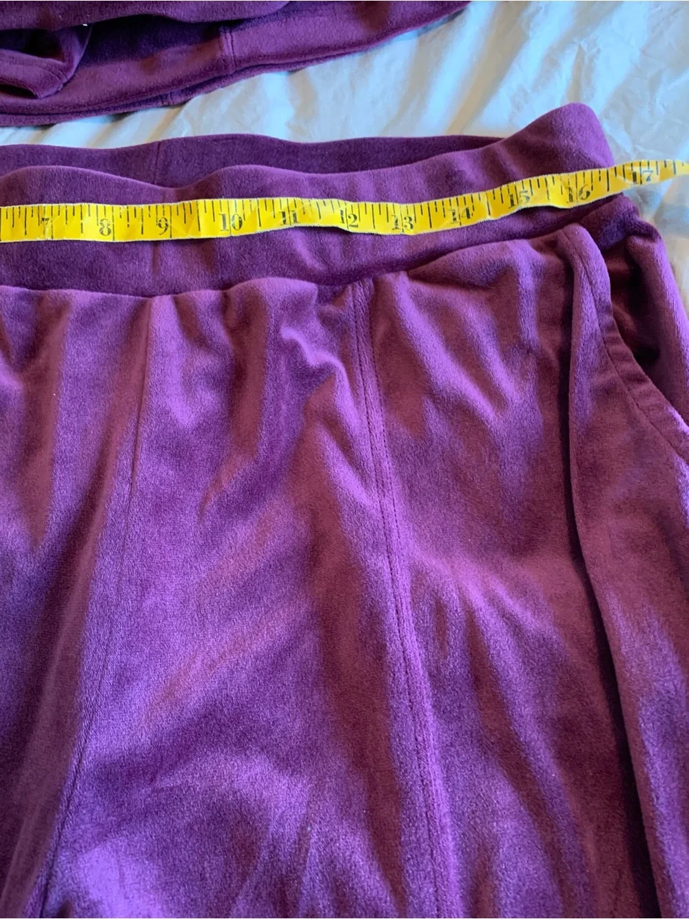 Cable & Gauge Plush Hooded lounging set  - Burgundy size large